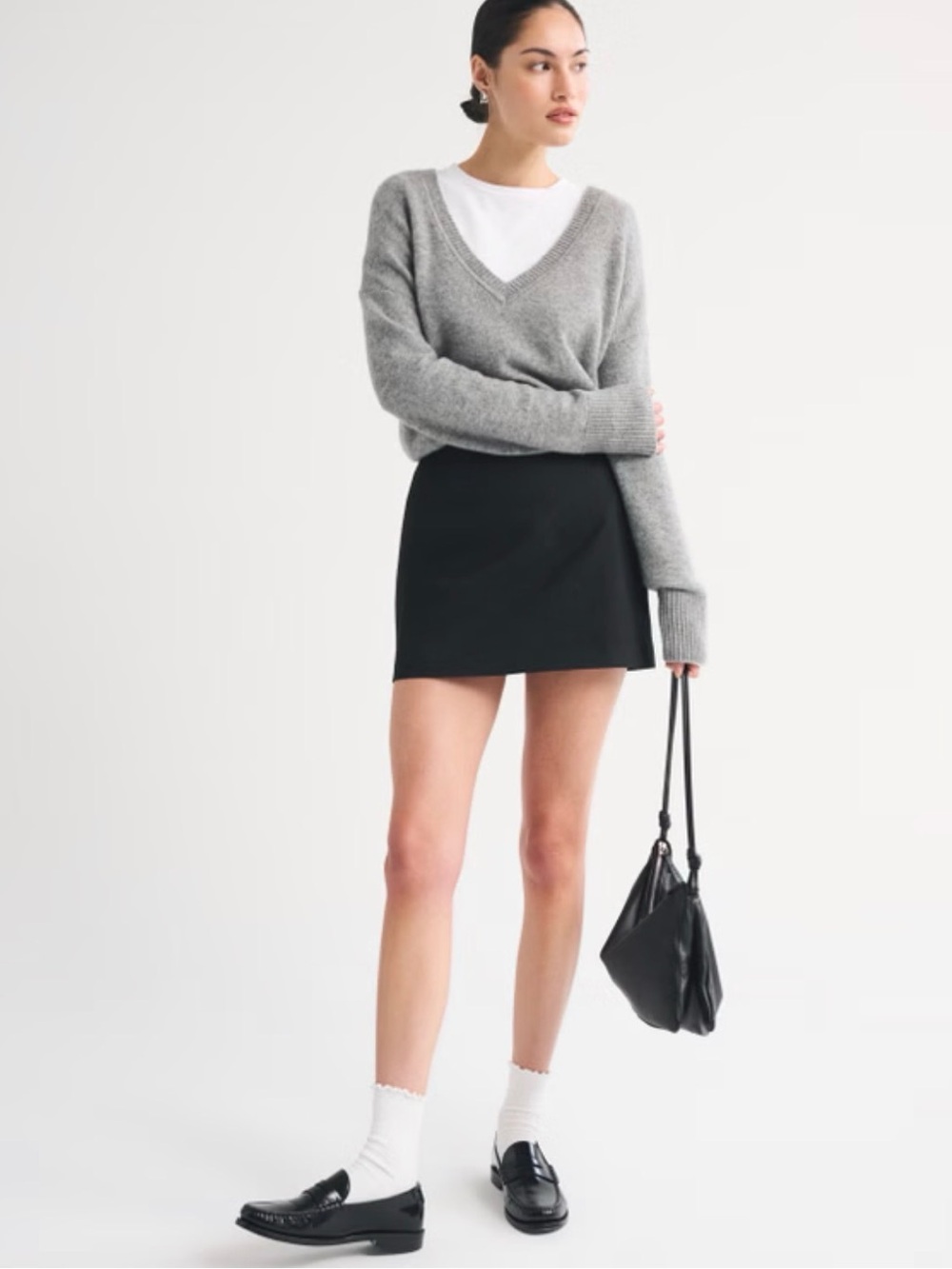 Abercrombie Black Mini Skort
